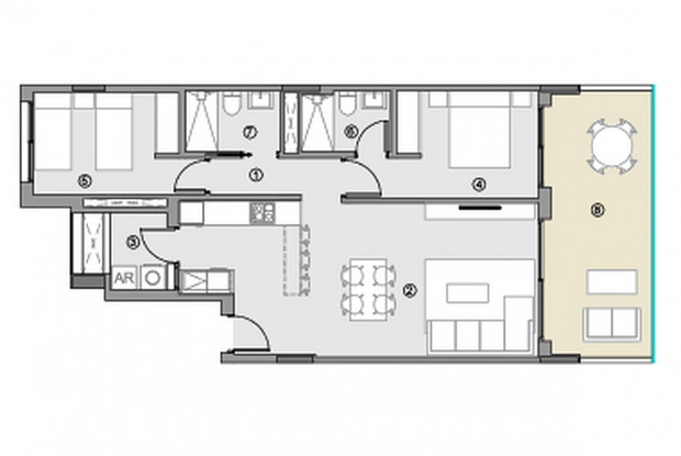 Image No.11-Appartement de 3 chambres à vendre à Orihuela Costa