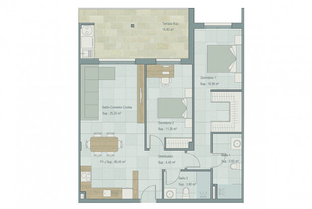 Image No.11-2 Bed Penthouse for sale