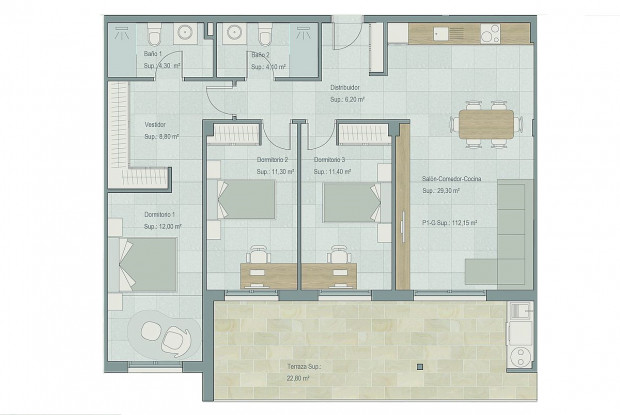 Image No.12-2 Bed Penthouse for sale