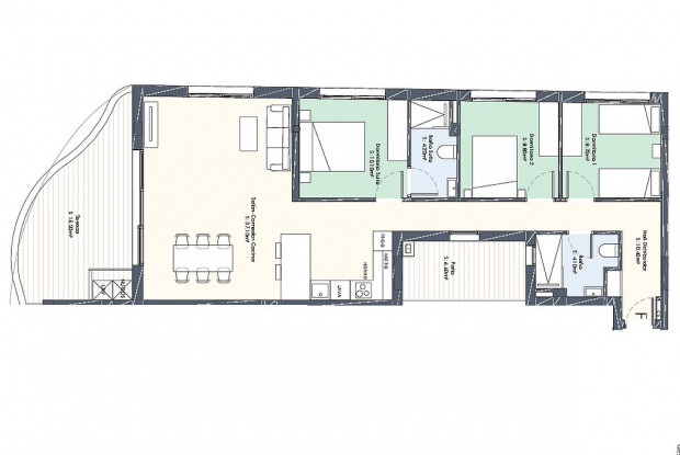 Image No.12-3 Bed Apartment for sale