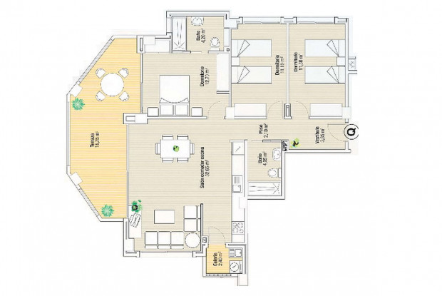 Image No.14-3 Bed Apartment for sale