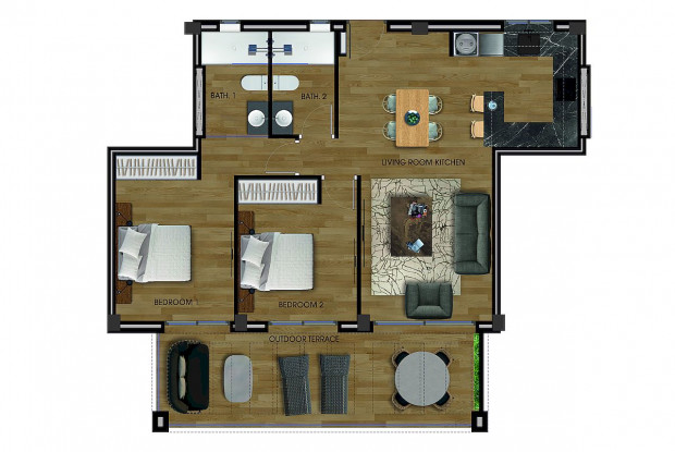 Image No.11-2 Bed Apartment for sale