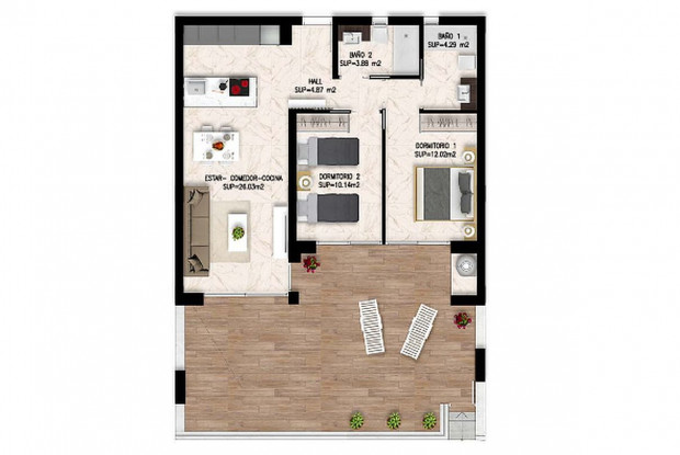 Image No.12-Appartement de 2 chambres à vendre à Orihuela Costa