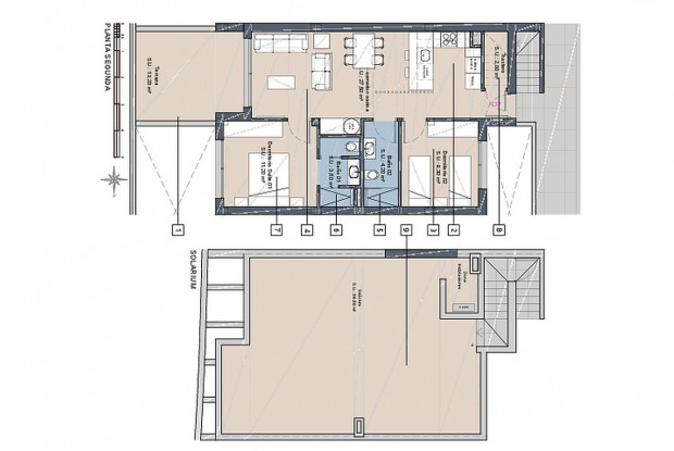 Image No.13-Penthouse de 2 chambres à vendre à Los Alcázares