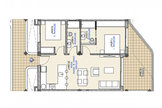 Image No.12-2 Bed Apartment for sale