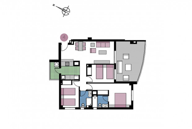 Image No.7-Appartement de 2 chambres à vendre à Mil Palmeras