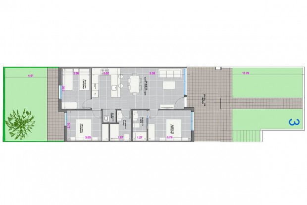 Image No.11-Bungalow de 3 chambres à vendre à Pilar de la Horadada