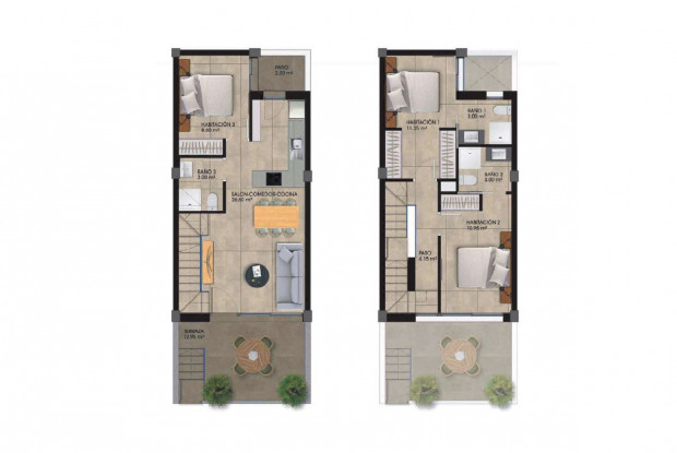 Image No.10-3 Bed Townhouse for sale