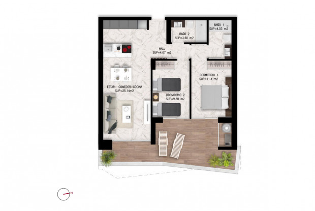 Image No.13-2 Bed Apartment for sale