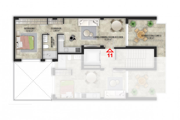 Image No.13-2 Bed Apartment for sale