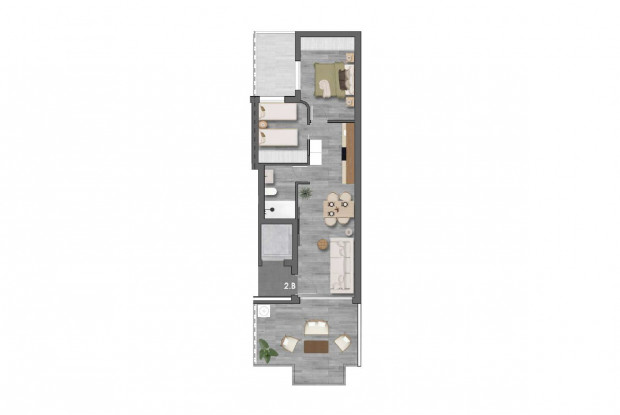 Image No.13-2 Bed Apartment for sale