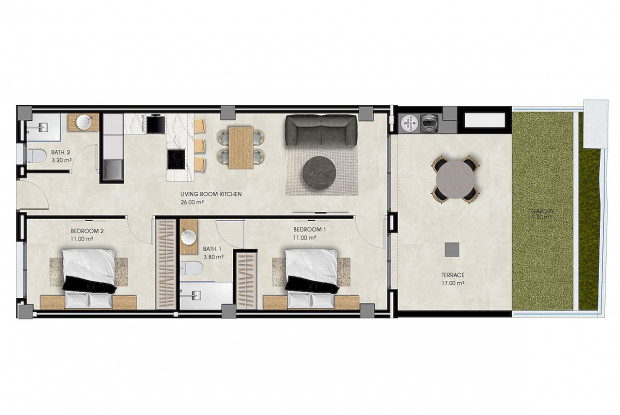 Image No.5-2 Bed Penthouse for sale