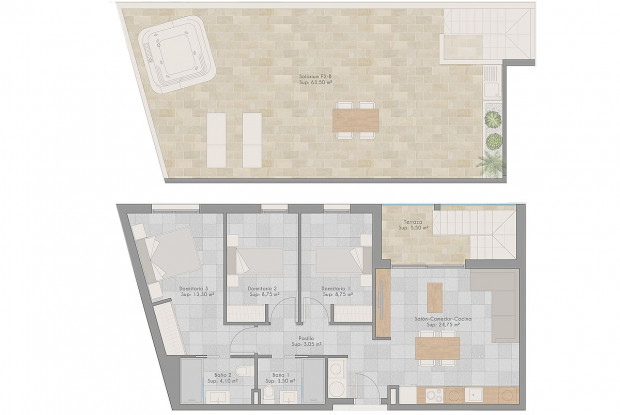 Image No.16-3 Bed Apartment for sale