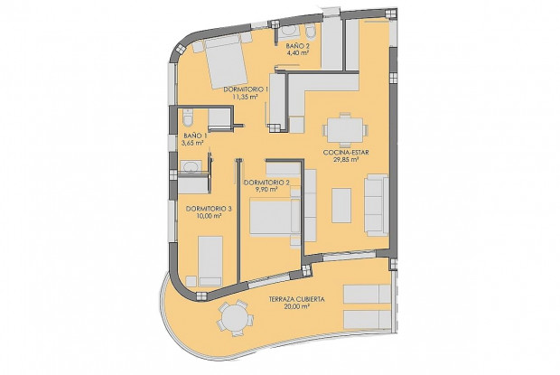 Image No.14-Appartement de 2 chambres à vendre à Los Alcázares