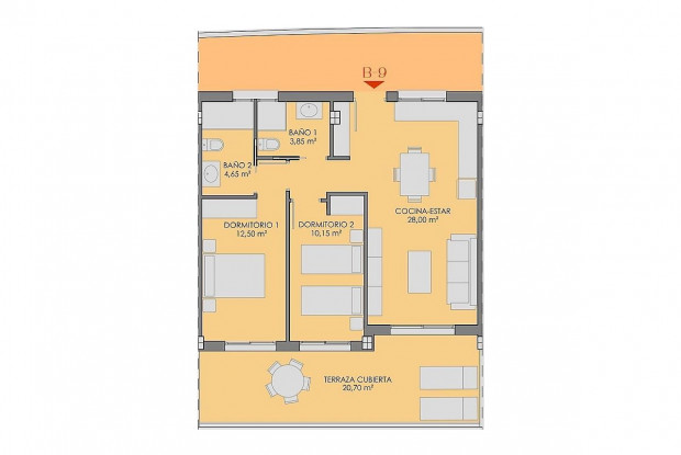Image No.11-Appartement de 2 chambres à vendre à Los Alcázares