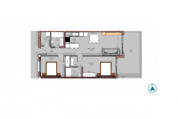 Image No.8-2 Bed Apartment for sale