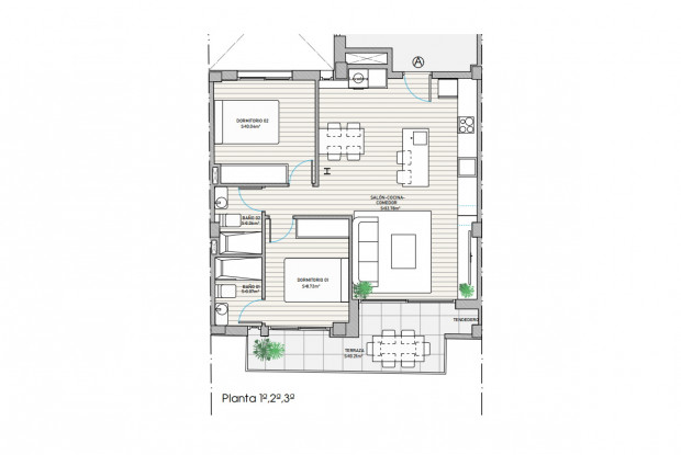 Image No.12-2 Bed Apartment for sale