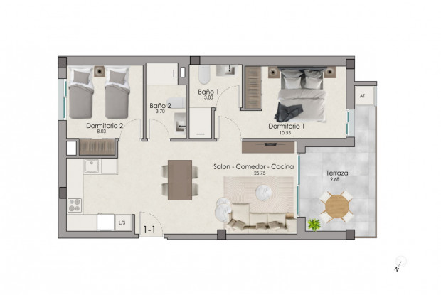 Image No.9-2 Bed Penthouse for sale