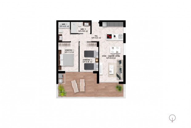 Image No.11-2 Bed Property for sale