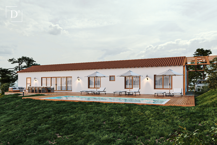 Image No.1-Villa de 1 chambre à vendre à São Marcos da Serra
