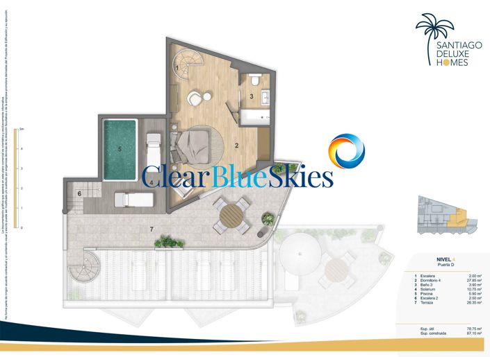 Image No.26-Penthouse de 4 chambres à vendre à Puerto de Santiago