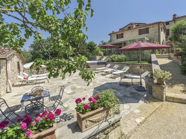 Image No.2-Maison de campagne de 3 chambres à vendre à Gaiole in Chianti