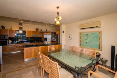 Grand Stone Villa In Bodrum For Sale - Dining area to the kitchen