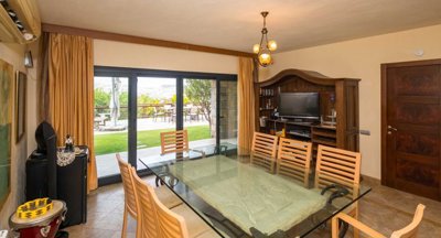 Grand Stone Villa In Bodrum For Sale - Dining space out to the terrace