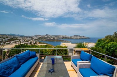 Grand Stone Villa In Bodrum For Sale - Spectacular sea and nature vistas
