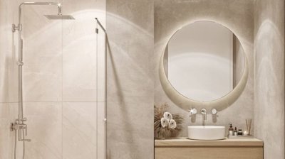 Luxury Bodrum Spa Apartments - Modern shower rooms