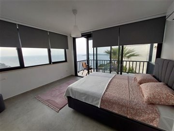 Sea View Duplex Yalikavak Apartment - Master bedroom
