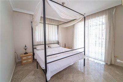 Sea View Calis Villa- Master Bedroom with Balcony