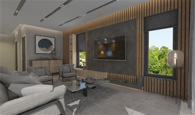 Off-Plan Villas in Kargi- Lounge Area