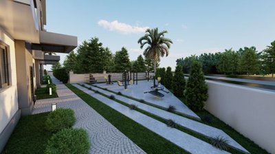 Off-Plan Kemer Apartments- Outdoor Gym