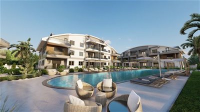 Off-Plan Kemer Apartments- Outdoor Seating Areas