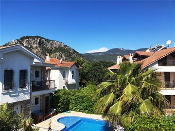 Classy First Floor Dalyan Apartment For Sale-Balcony View