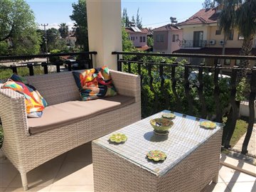 Classy First Floor Dalyan Apartment For Sale-Balcony