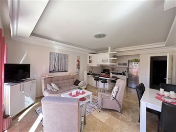 Cosy Apartment In Belek For Sale-Open Plan Living