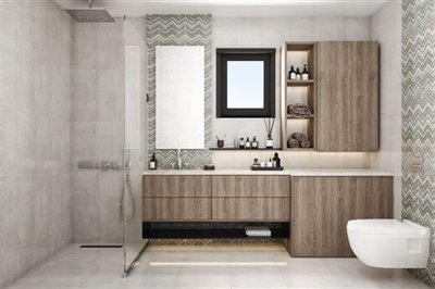 Stunning Cesme Property For Sale- stylish bathroom