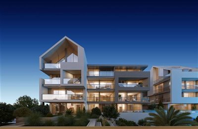 Stunning Off Plan Cesme Apartments For Sale - Evening setting