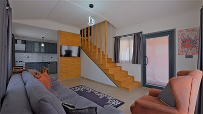 Newly Built Unique Calis Villa For Sale - Spacious lounge area