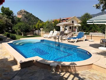 Beautiful Riverside Turkey Property For Sale – Pool area