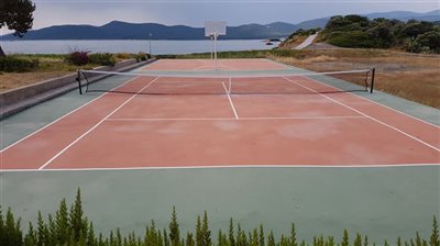 Bodrum Sea View Property For Sale -Tennis Court