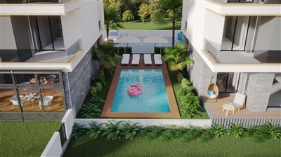Antalya Off-Plan Apartments For Sale - Lush gardens and communal pool