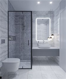 Antalya Off-Plan Apartments For Sale - Modern and stylish bathroom