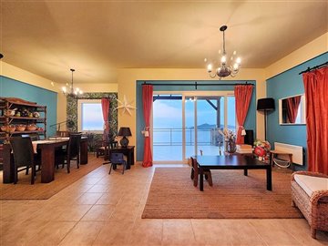 Impressive Sea View Yalikavak Villa For sale –Living Area