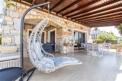Luxurious unique villa in Gumusluk For Sale – Very spacious sun terrace