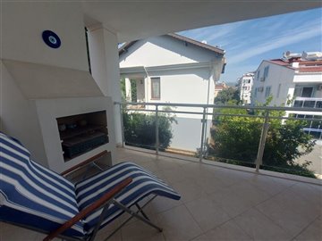 Fantastic location Apartments In Fethiye For Sale - Balcony with BBQ