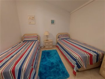 Fantastic location Apartments In Fethiye For Sale - Second bedroom furnished as a twin bedroom