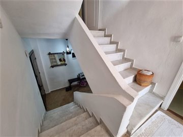 Traditional Stylish Villa In Bodrum -Stairs to Living and First Floor
